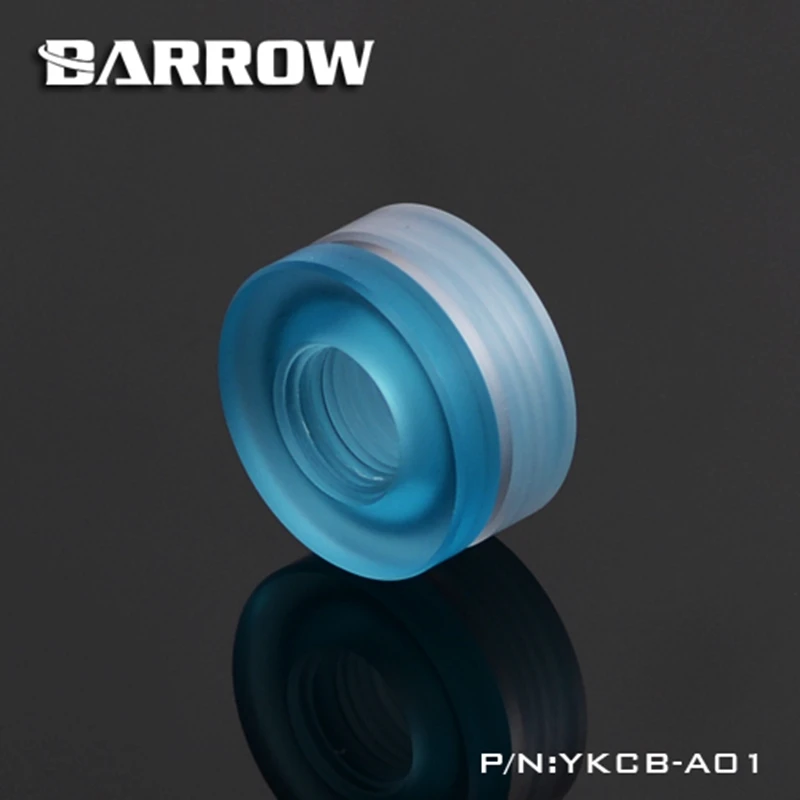 Barrow G1/4 ''акриловое/PMMA синее сиденье для водяного охлаждения компьютера |