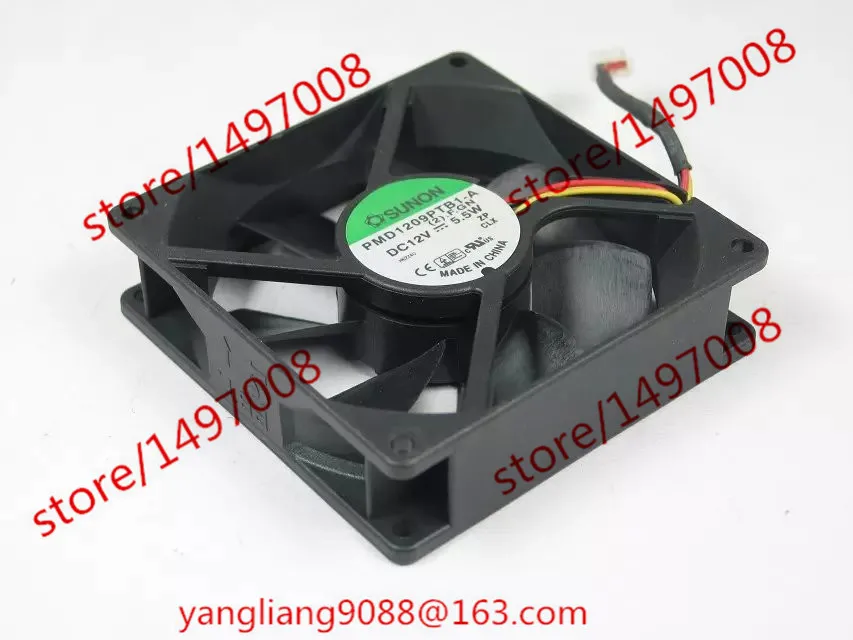 SUNON PMD1209PTB1-A (2).F.GN DC 12V 5,5 W 90x90x25 мм, вентилятор охлаждения сервера