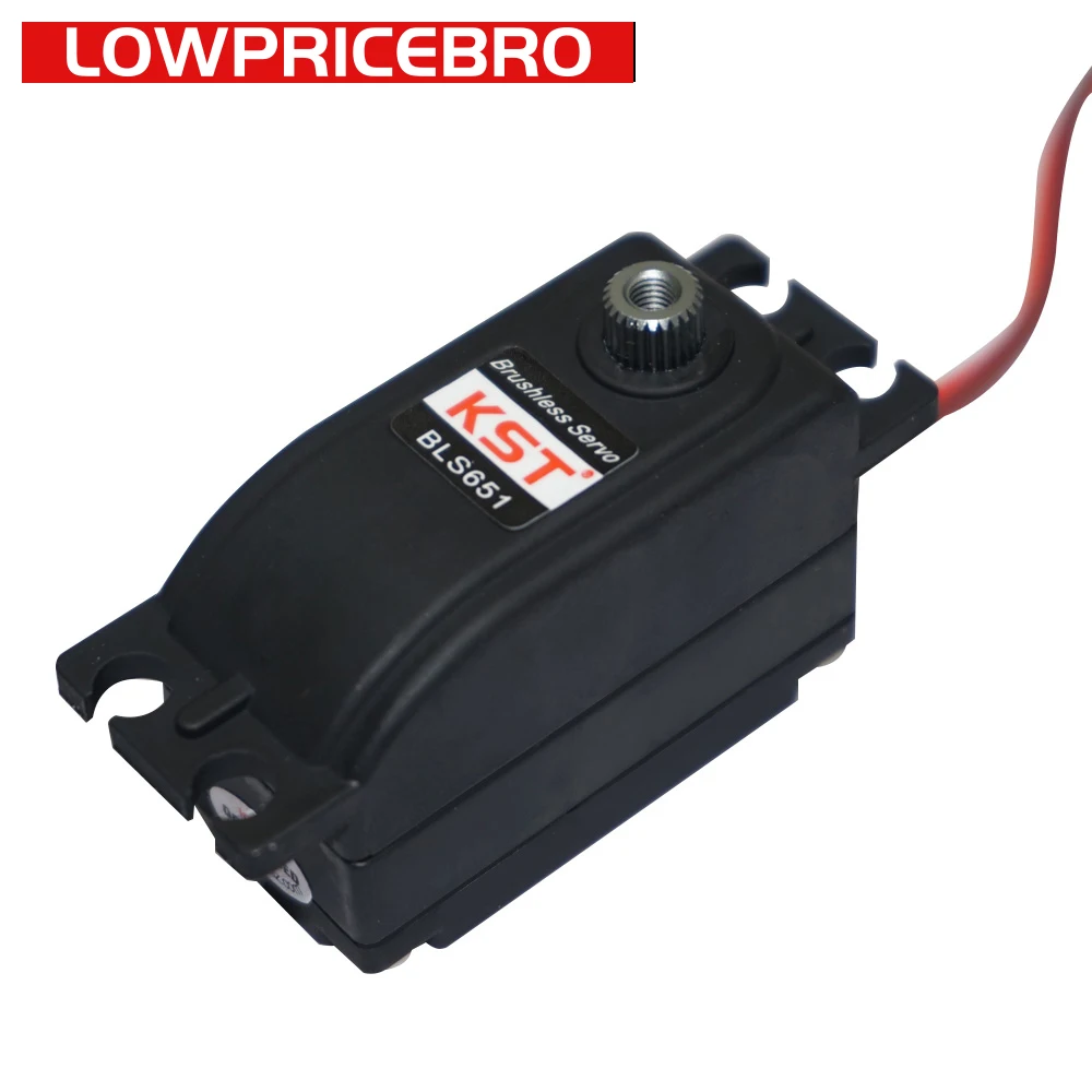 

KST BLS651 Low Profile 8.4V 13kg 0.08sec HV Brushless Digital Servo Motor for UAV RC Car Boat Robot Arm RC Toys