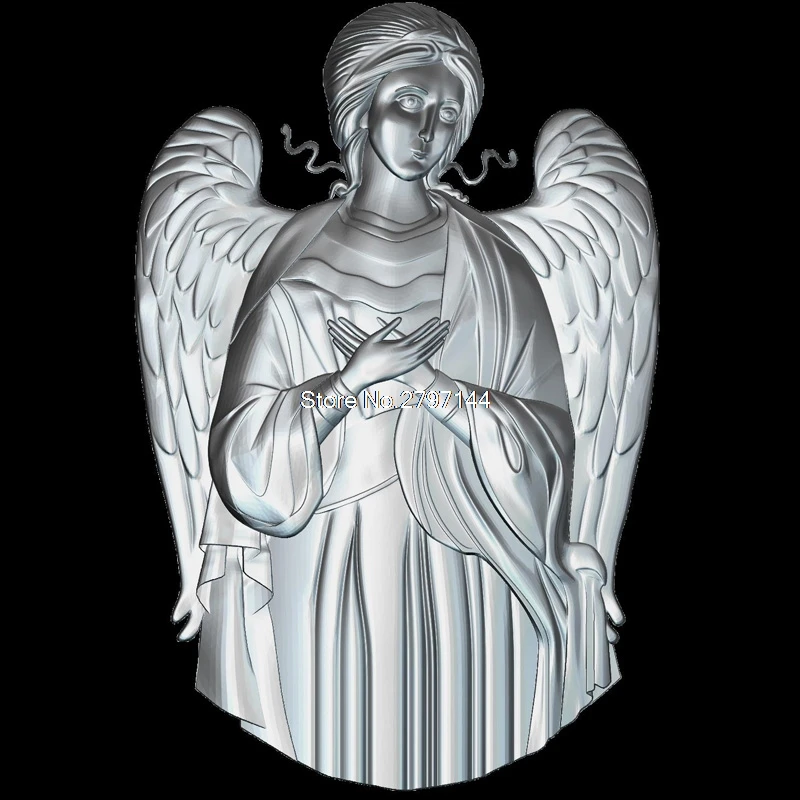 

High quality New 3D model for cnc Angel 3D carved figure sculpture machine in STL file Religion 