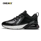 Спортивные кроссовки Onemix мужские, кожаные, черные