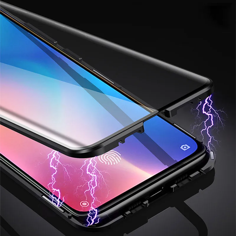360 магнитный адсорбционный металлический корпус чехол на для Xiaomi mi 9 прозрачный противоударный передний задний закаленный стеклянный чехол на для Xiaomi mi 9 se mi 9t чехол на для сяоми ксиоми ми 9 se 9t