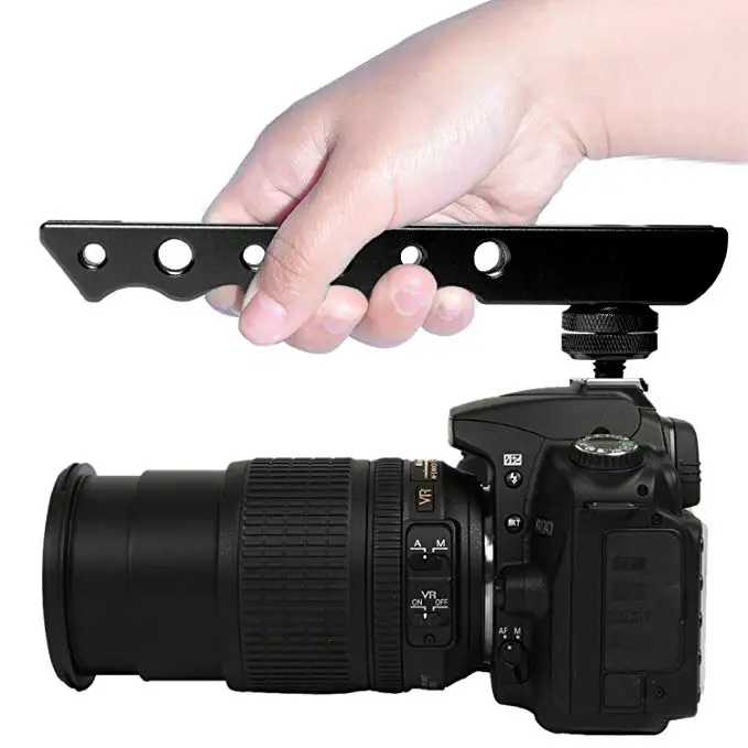 Ручной удлинитель Fomito для холодного башмака алюминиевый видеокамеры Canon EOS Nikon DSLR