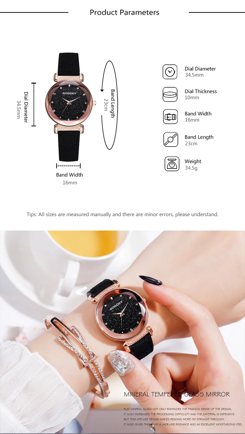 Gogoey Relojes Mujer Роскошные Брендовые женские часы индивидуальность романтическое звездное небо наручные часы горный хрусталь Дизайн Женские часы