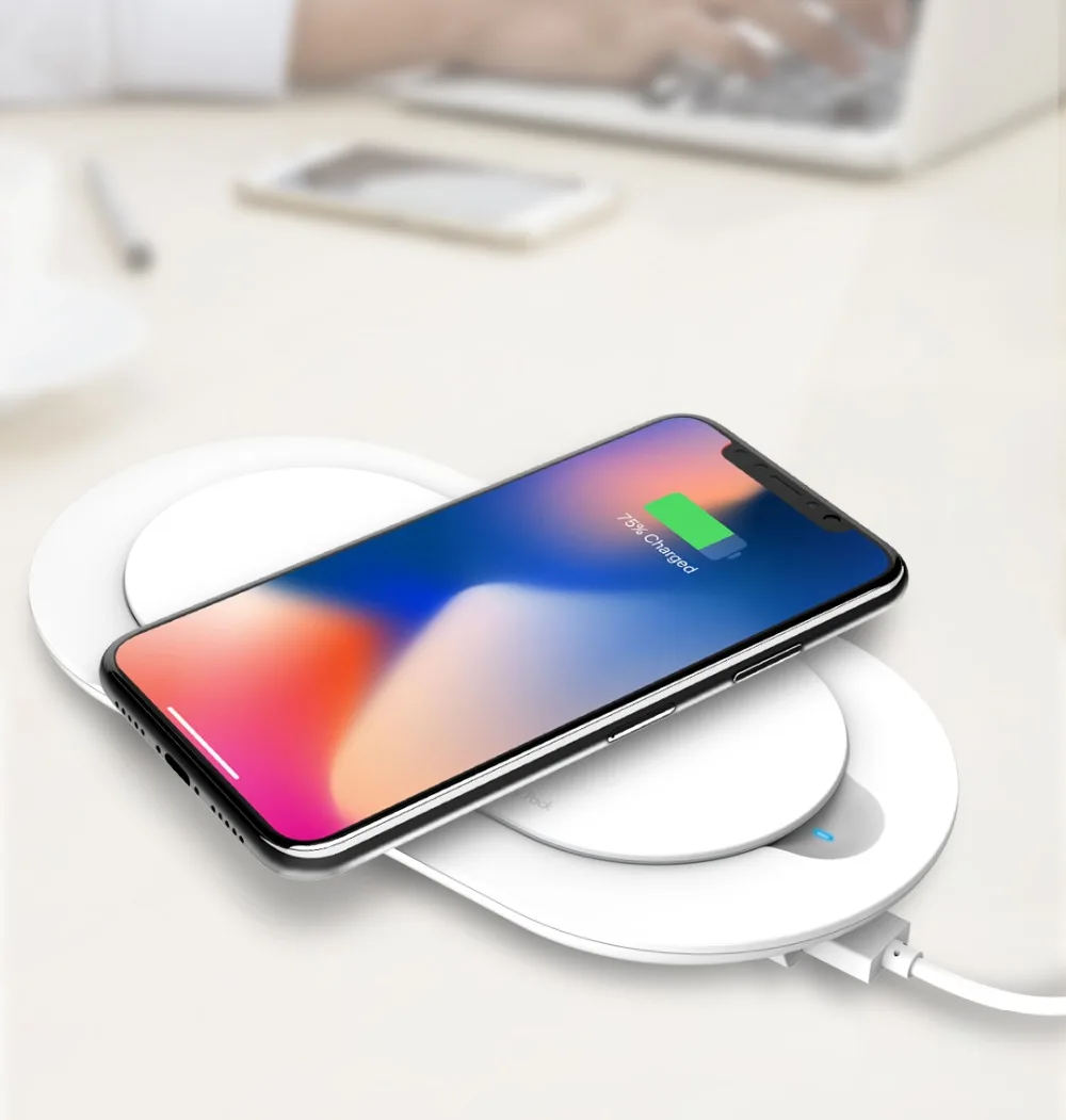 LDNIO PW1003 5000 мАч Беспроводной Зарядное устройство USB литий-полимерный тонкий Powerbank с выходным портом для Xiaomi iPhone мобильного телефона