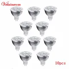 12 В Светодиодная лампа MR16 прожектор 3 Вт 4 Вт 5 Вт Мощный светодиодный светильник потолочный светильник ТеплыйХолодный белый светодиодный светильник 10 шт.лот