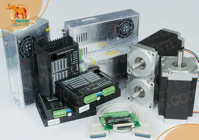 Конкурентоспособная цена! Шаговый двигатель Wantai Nema34 3 оси 85BYGH450D 008 1090oz in + Драйвер