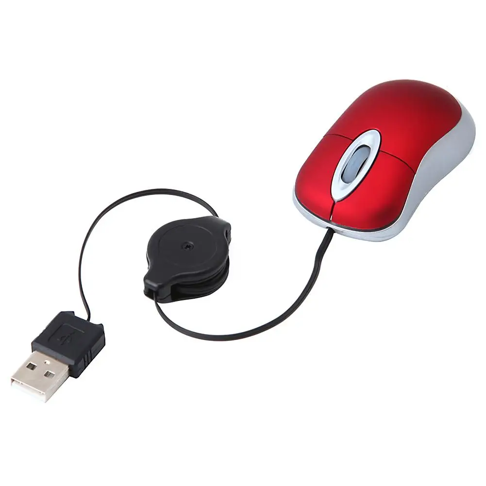 Дропшиппинг Мини Выдвижная USB оптическая мышь для ПК ноутбук колесо прокрутки красочные мыши# BO