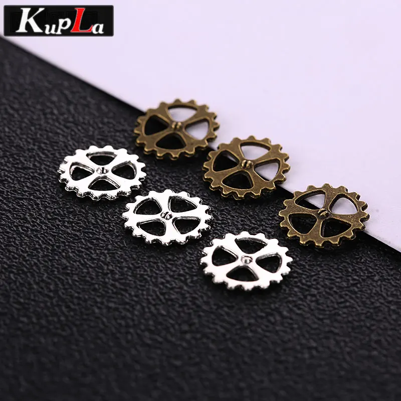 Retro Silver Bronze 160 штук винтажные маленькие подвески-шестерни в стиле стимпанк для изготовления ювелирных изделий Модные DIY классические аксессуары ручной работы - Окраска металла: Retro Silver Bronze