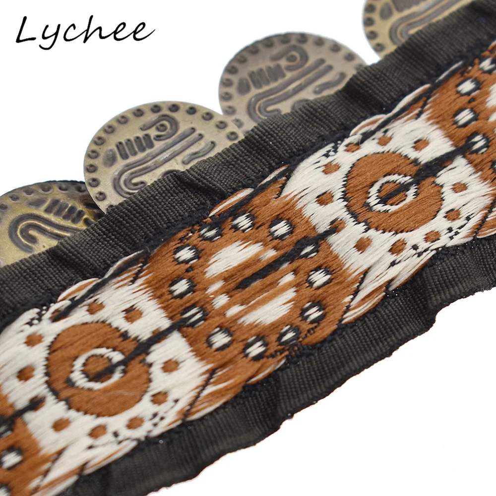 Lychee 91*2 5 см винтажная Этническая бахрома отделка богемная ленточка Круглые