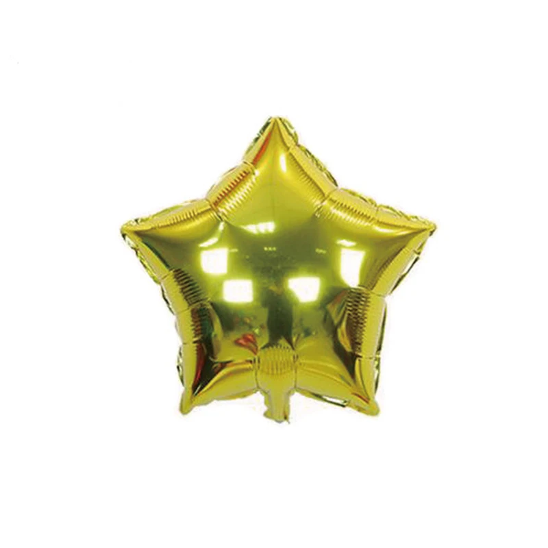 star gold 50 шт. 18 дюймов Звездные воздушные фольгированные шары сердце гелиевый баллон шар на день рождения вечерние свадебные украшения вечерние товары сердечки - Цвет: star gold