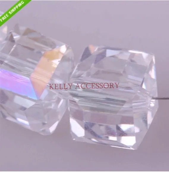 Квадратные стеклянные бусины AAA 360 шт./лот 10 мм|crystal glass beads|beads whiteglass beads |
