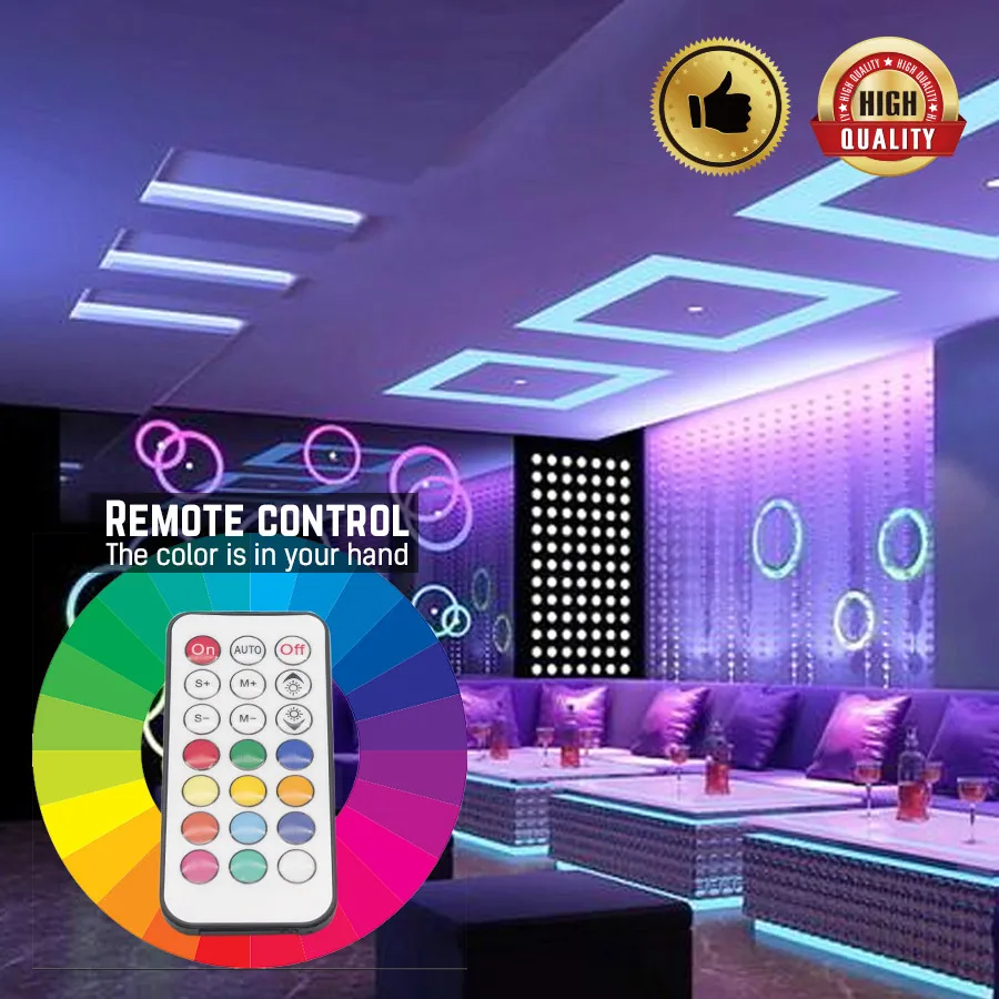 DINGDIAN Светодиодная лента s 12V RGB светильник с дистанционным управлением для