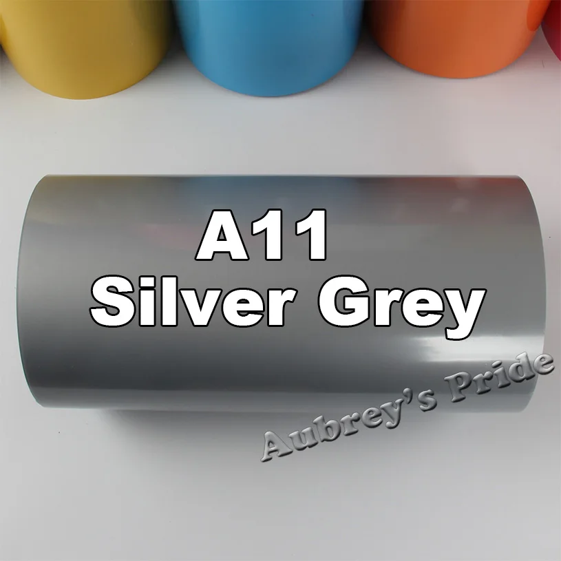 Silver Grey A11 1 метр 1" x 40" 30 см x 100 см ПВХ теплопередача виниловая футболка ручной термель Утюг на HTV печатная термопресс машина - Цвет: Silver Grey A11