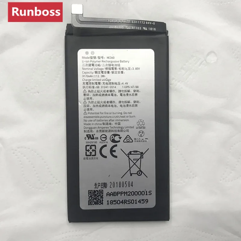 

Runboss Original Quality Battery for Essential HE360 3170mAh
