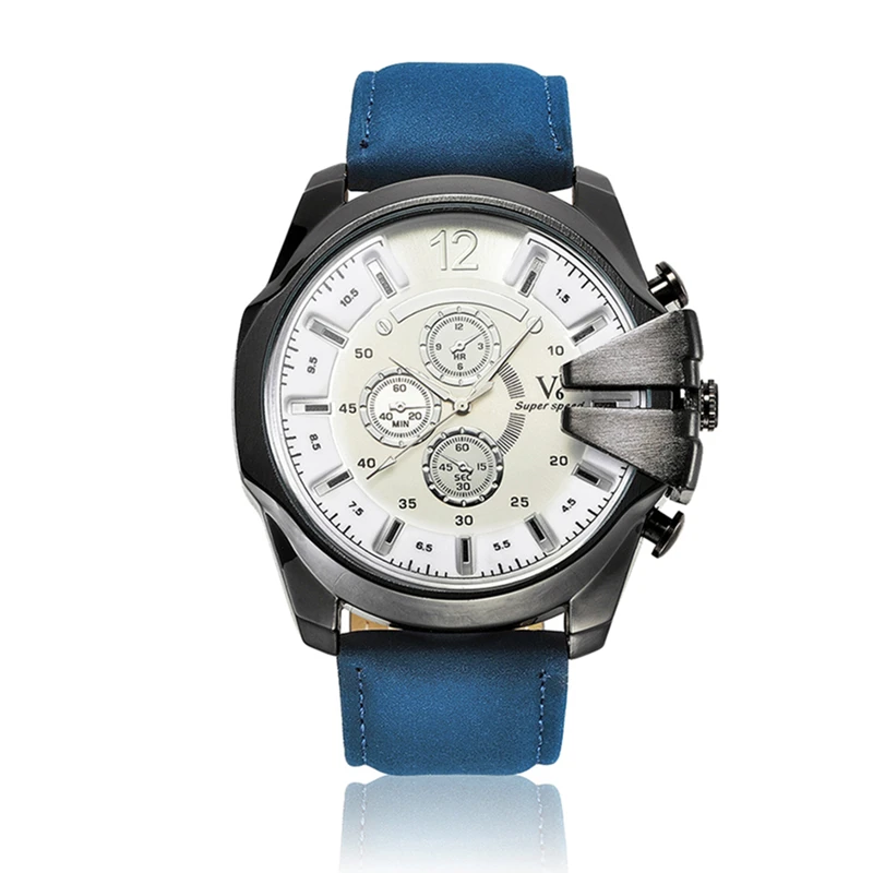 Часы наручные V6 Мужские кварцевые люксовые Брендовые спортивные модные деловые