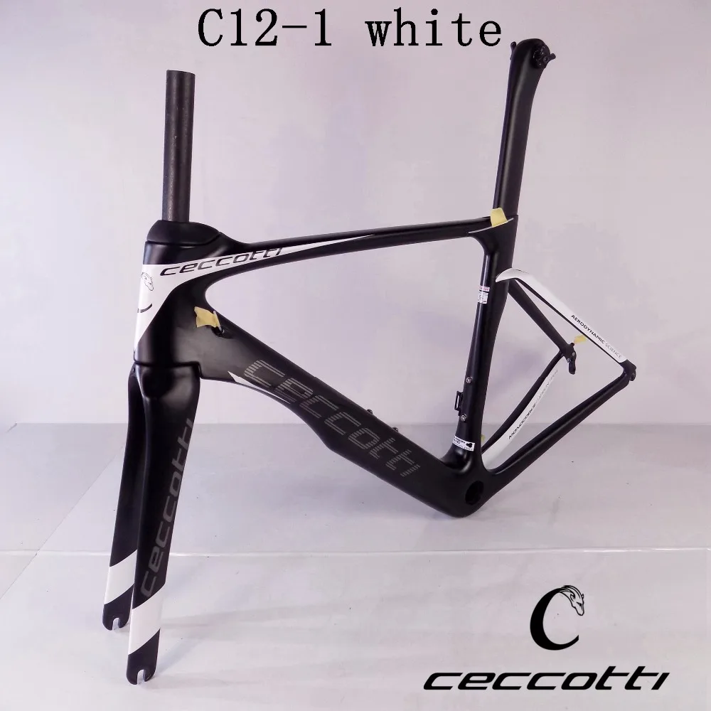 2018 новая рама для велосипеда карбоновый дорожный велосипед Ceccotti c12-1red/белый T1000