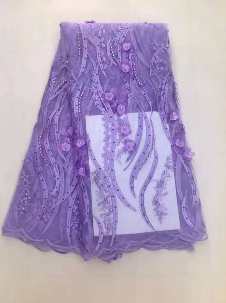 2017 последние кружевной ткани высокого качества африканская 3d цветок сетки