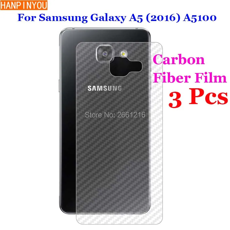 3 шт./лот для Samsung Galaxy A5 2016 A5100 A510 3D противоскользящая прозрачная углеволоконная