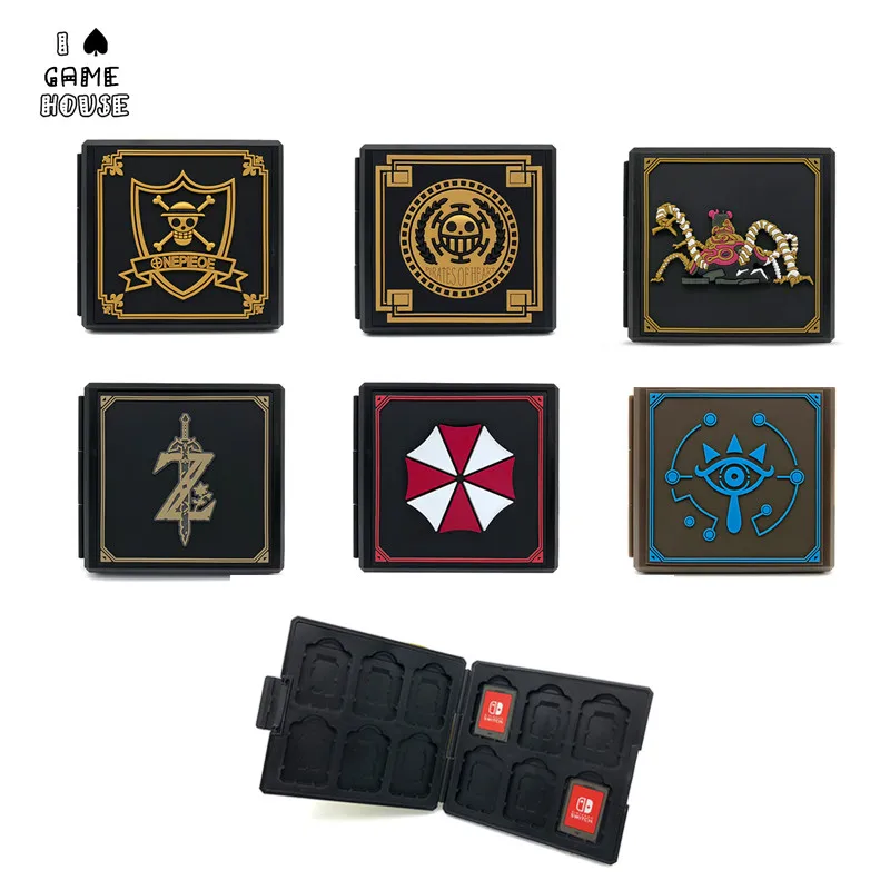 FoPcc 12in1 Shockproof NS Game Cards Case Hard Shell Card Slot for Nintendo Switch Games Storage | Электроника