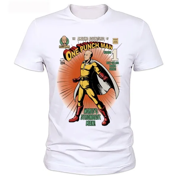 One Punch Man Мужская футболка с принтом сексуальная летняя для мальчиков