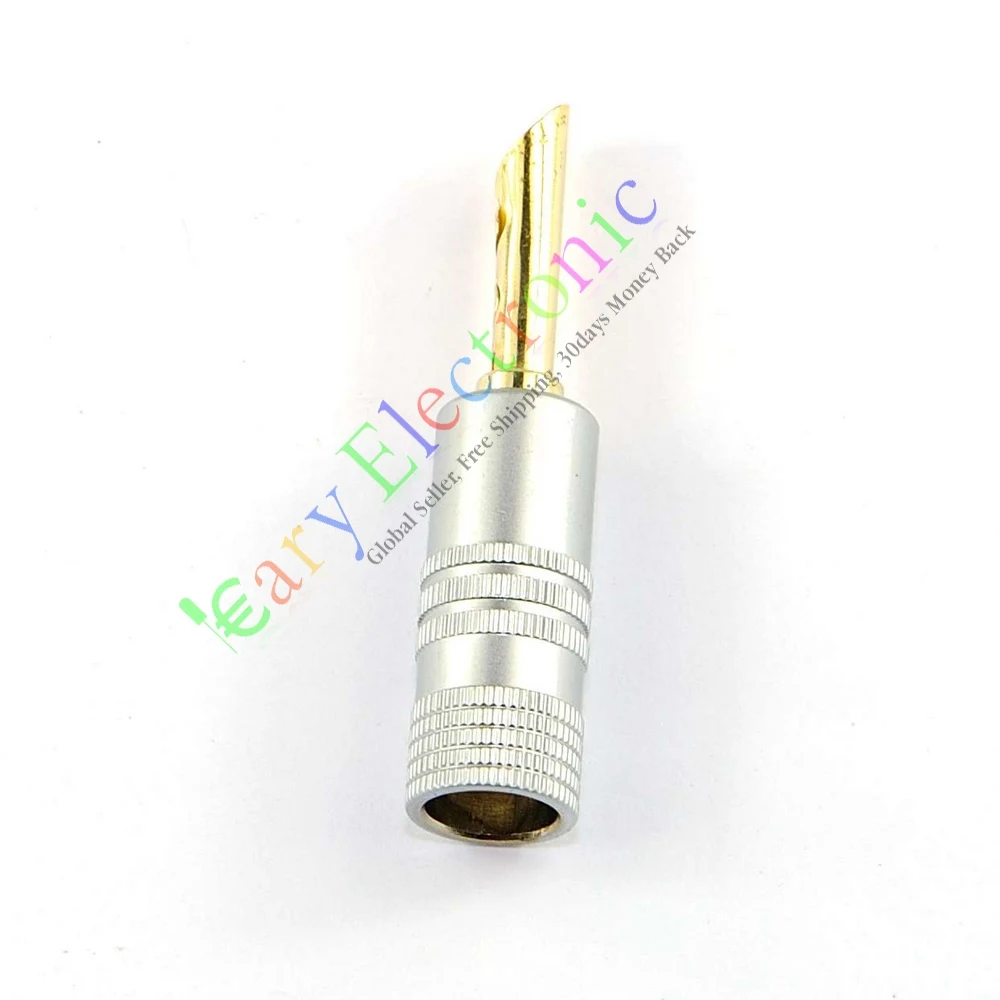 Оптовая и розничная продажа 4 шт. позолоченный медный аудио банановый динамик Hi-Fi