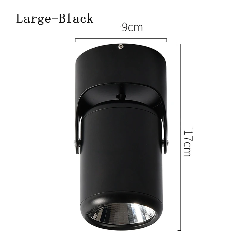 Large-Black Gimba светодиодный круглый потолочный светодиод декоративные прожекторы светильник для Коммерческая витрина кухня фото ювелирные изделия мини 110 В 220 В - Испускаемый цвет: Large-Black