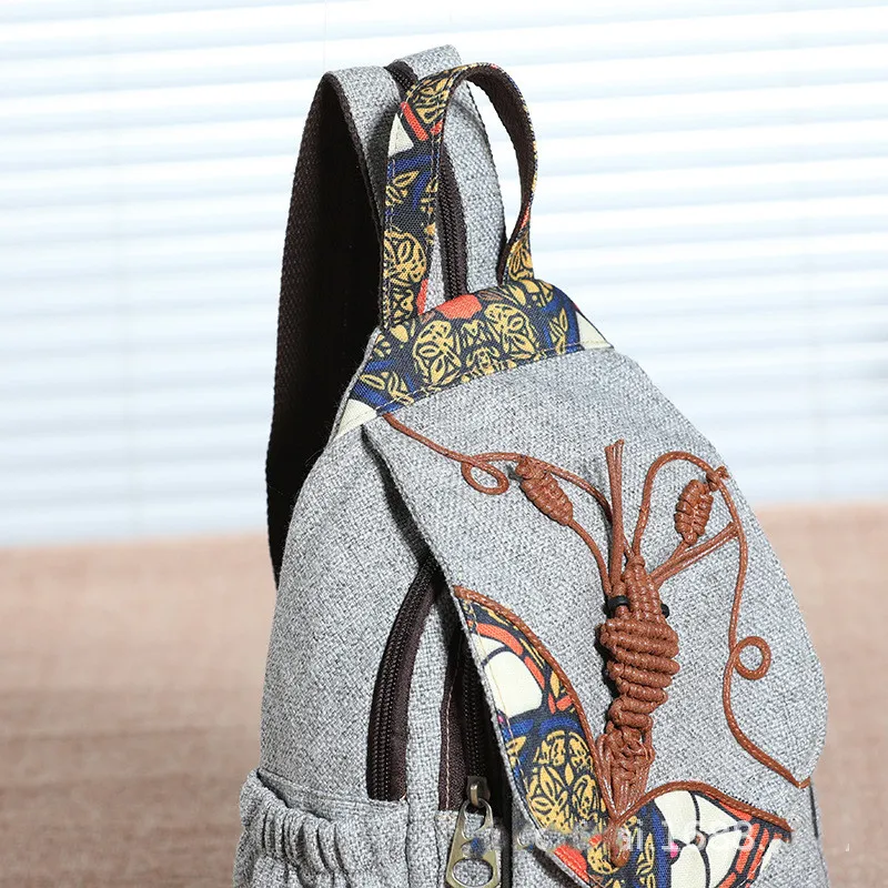 Рюкзак ручной работы в этническом стиле многослойный Легкий Прочный Школьный