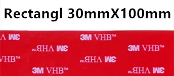 Rectangl 30mmX100mm Прямые продажи с фабрики, 10 шт./лот 3 М vhb клейкая лента 5608 серая установка Heavy Duty Двухсторонняя клейкая акриловая поролоновая лента высечки - Цвет: Rectangl 30mmX100mm