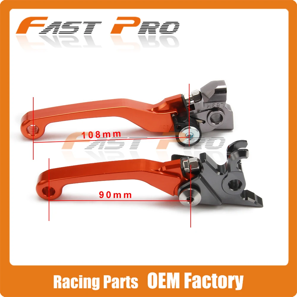 CNC Pivot складной тормозной рычаг сцепления для KTM EXC SXF XCW SXR EXCR XCF XC SX XCRW EXCR Оранжевый Мотокросс Эндуро Супермото