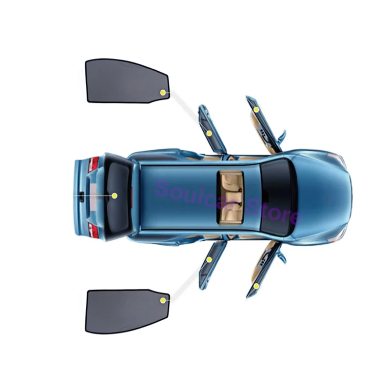 2pcs rear window Для SUBARU XV OUTBACK FORESTER 2008-2010 2011 2012 2013 магнитный автомобильный козырек для окна автомобиля дверь козырек от солнца - Цвет: 2pcs rear window