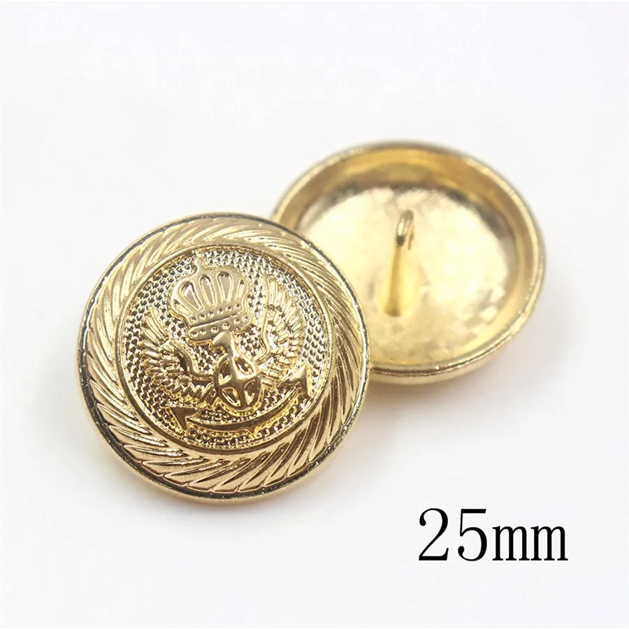178235 10 шт./лот золотистые металлические пуговицы костюмы униформы buttons Buttons