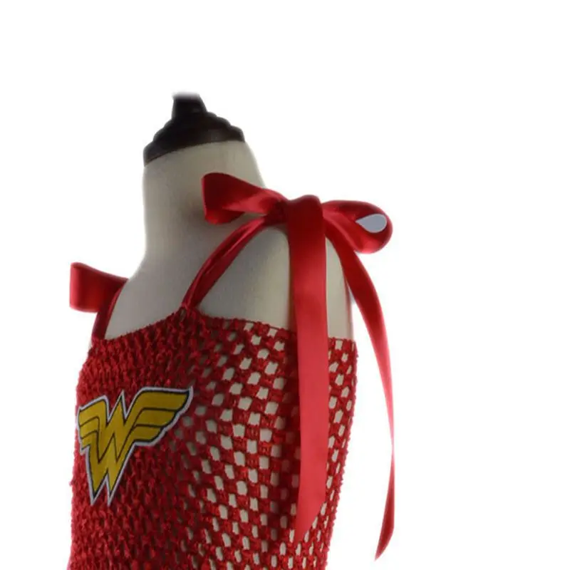 Cosplay Wonder-Woman girls dress Christmas New Year Super Hero Tutu dresses for Clothing Photo Props Fancy party | Детская одежда и