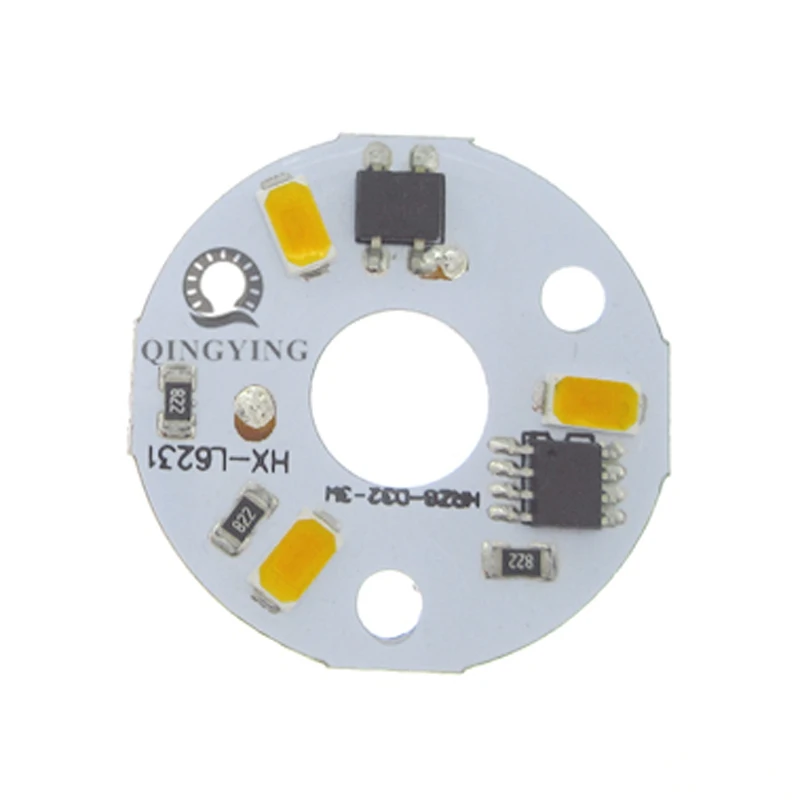 10 шт., 3 Вт, 5 Вт, 7 Вт, 10 Вт, 12 Вт, 15 Вт, 18 Вт, 24 Вт, ac 220 В, светодиодный pcb SMD5730, интегрированный ic драйвер, белый/теплый белый светильник, светодиодный источник лампы
