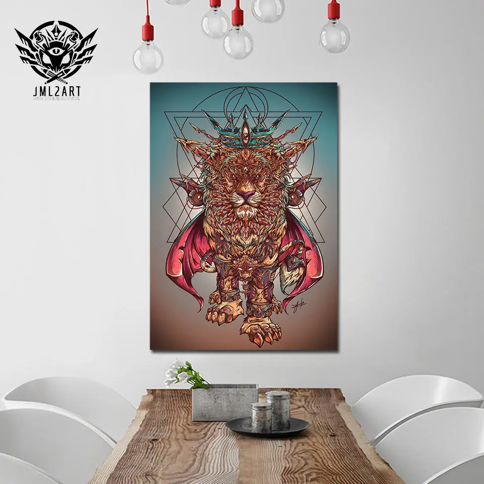 

1 шт., картина с изображением Льва мечты от jml2arts HD