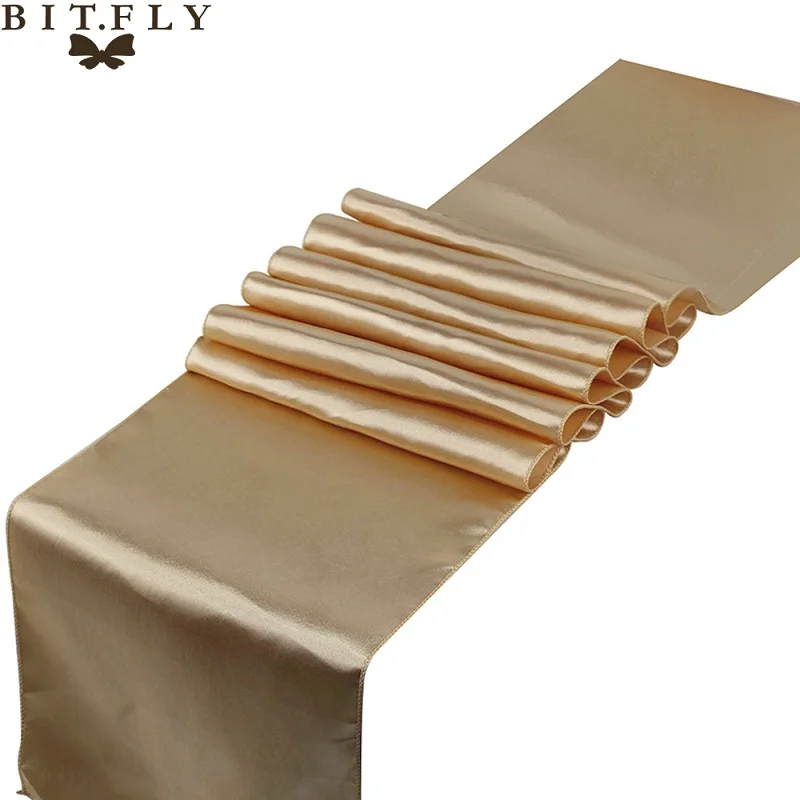 BIT. FLY 1 шт. качественные Сатиновые дорожки для банкета и стола 12 &quotx 108&quot украшения