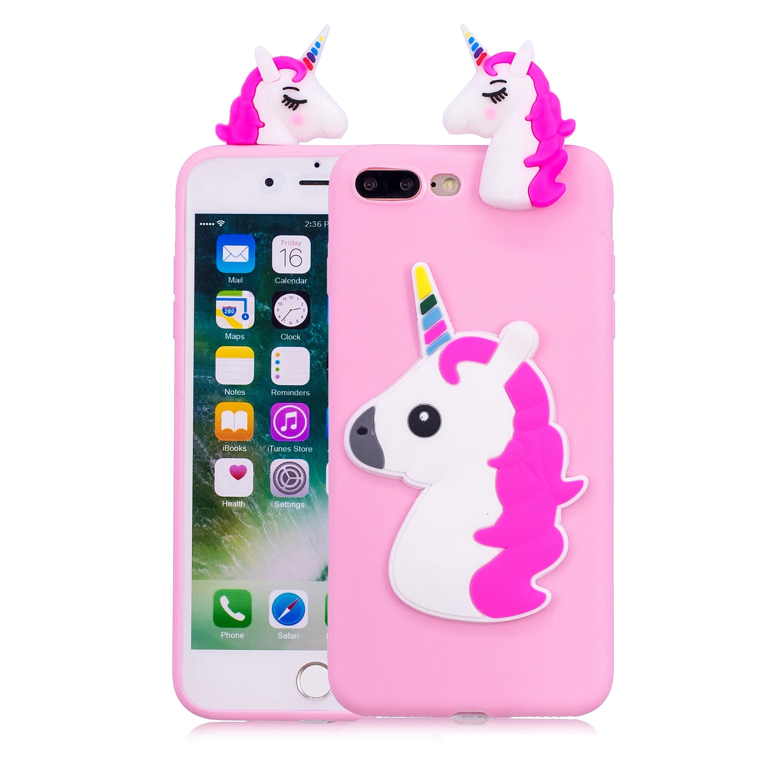 Чехол для iPhone 5 5s SE 6 6s 6splus 7 8 8Plus X милый чехол карамельного цвета с 3D рисунком