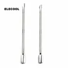 Пилка Для Кутикулы из нержавеющей стали ELECOOL, средство для удаления омертвевшей кожи с двойной головкой, скребок, аксессуары для педикюра и маникюра