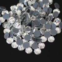hot fix rhinestones iron on rhinestones for clothes high quality ss12 ss16 ss20 ss30 glass crystal clear hot fix stone