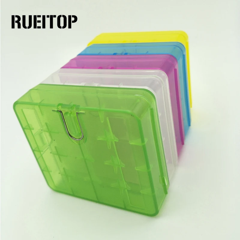 RUEITOP 1 шт. 4x18650 Держатель Жесткий пластиковый Чехол батарейный ящик для хранения | Отзывы и видеообзор