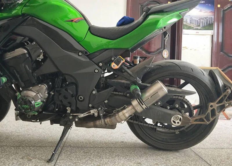 Ninja1000 Z1000 мотоцикл выхлопной глушитель выхлопной трубы Труба среднего звена выхлопной Системы слипоны весь набор трубы для Kawasaki Z1000 2010