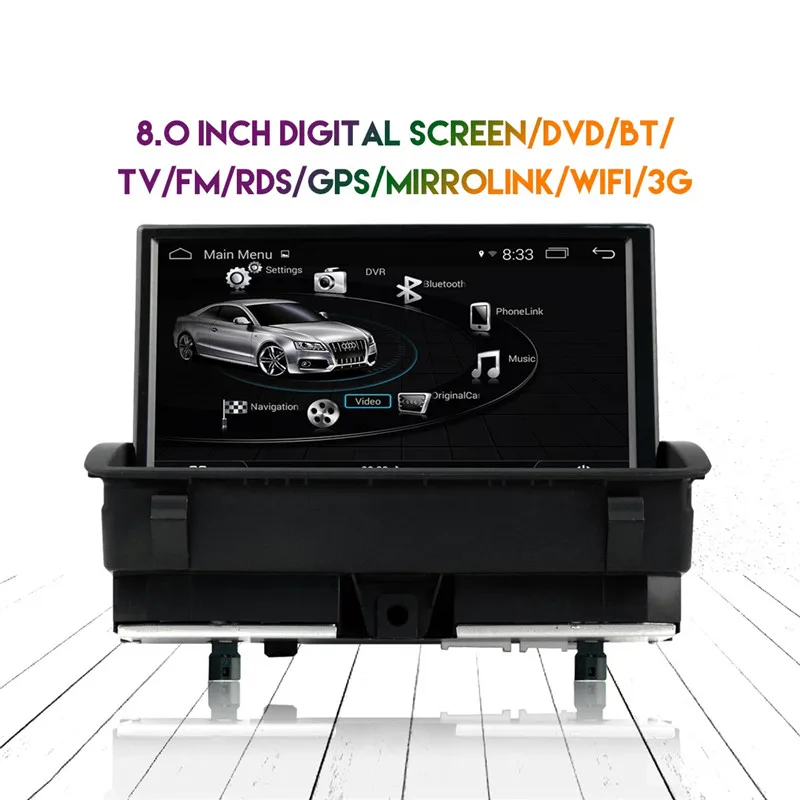 2din автомобильный dvd-плеер на основе Android gps радио для Audi Q3 2011 2012 2013 Стерео Аудио Видео Мультимедиа Bluetooth Авто