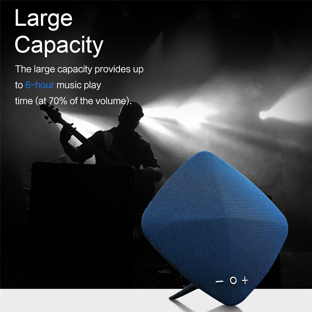 ROCKSPACE HiFi Мини Bluetooth 5.0 Блютуз Колонки usd и флешкой портативная музыкальная колонка стерео звук для айфона и xiaomi телефона