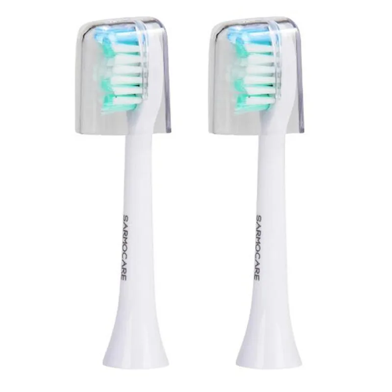Sarmocare 2 шт/комплект S100 и S200 Головка зубной щётки зуб Замена щеток для ультра sonic Электрический Зубная щётка