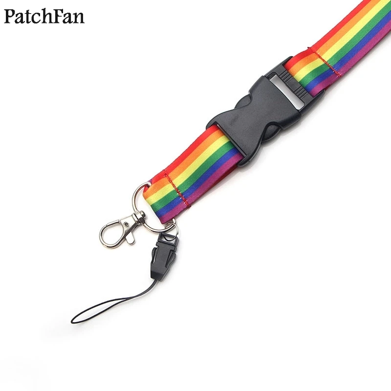 Patchfan Радуга ремни ключ теги шейный ремешок для Мобильный телефон с ремешками из