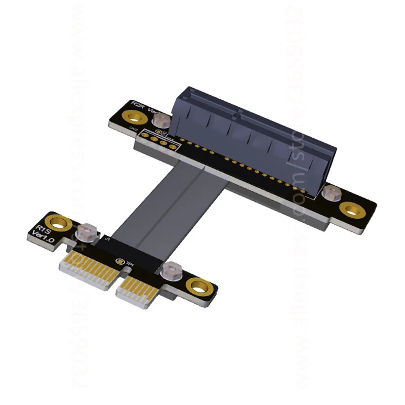 PCIe 3 0x1 Штекерный к x4 женский кабель EMI Экранирование 8G/bps PCI E III 1x 4x расширитель