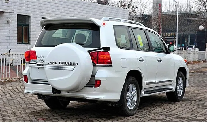 Для Land Cruiser LC200 надрезаемая подкладка, abs Материал заднего крыла первоклассника Цвет задний спойлер Toyota Land Cruiser FJ200 спойлер