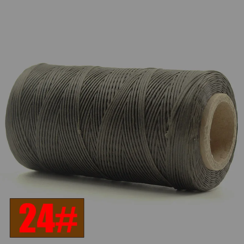 NO24 Высокое качество 260 м 150D плоская Вощеная линия ручной работы для рукоделия для кожи 1 мм плоская Вощеная швейная ручная строчка - Цвет: NO24