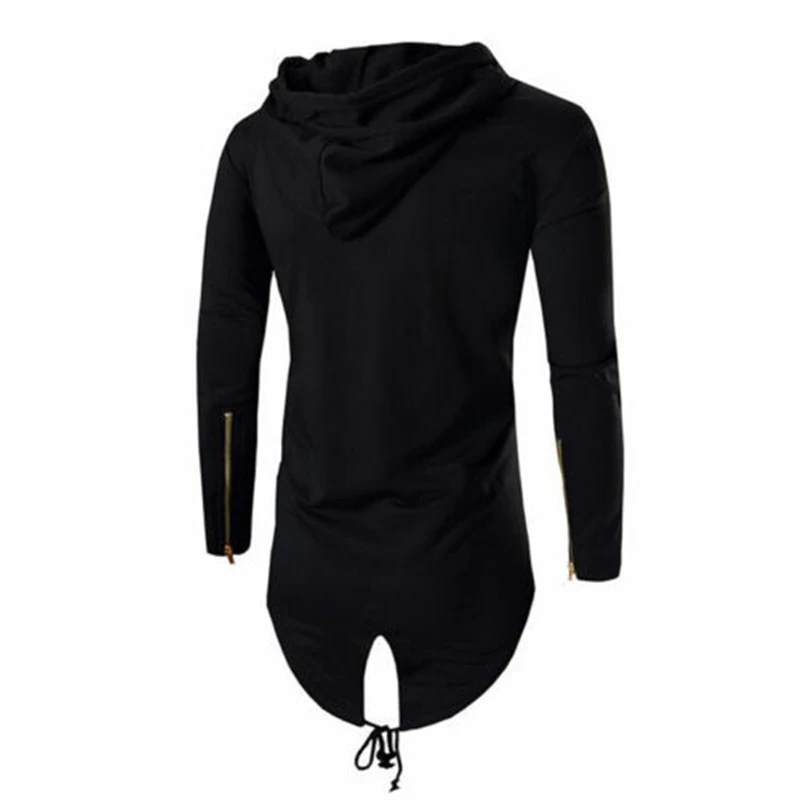 Мужской длинный хлопковый кардиган парка с капюшоном верхняя одежда большого