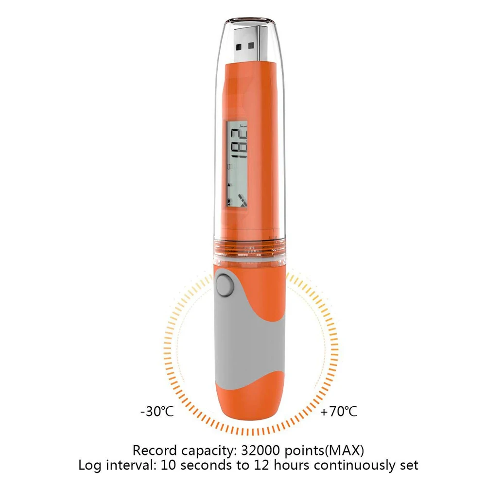 Регистратор данных влажности и температуры RC 51H Waterproof USB PDF Temp регистратор тестер